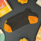 Black Two-Tone Ankle Sock
