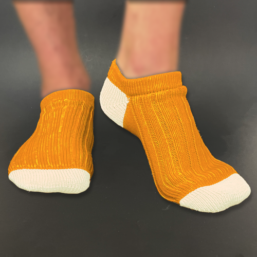 Apricot Two-Tone Ankle Sock