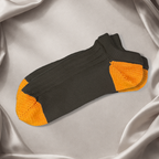 Black Two-Tone Ankle Sock
