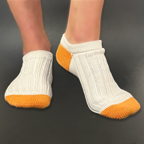 Natural Two-Tone Ankle Sock