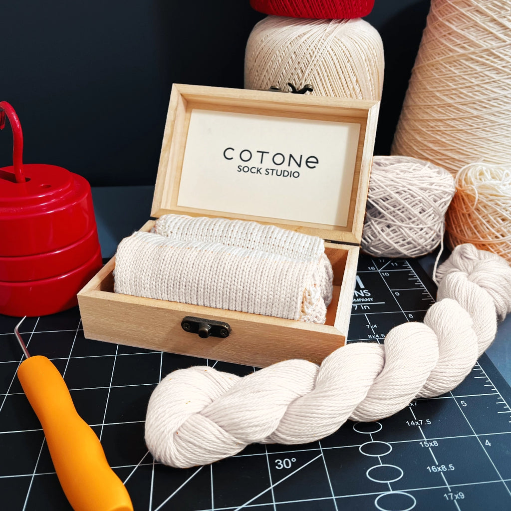 Natural Solid Crew Sock