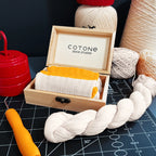 Natural Two-Tone Crew Sock