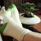 Natural Two-Tone Cotedge Crew Sock